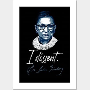 Ruth Bader Ginsburg RBG I Dissent Posters and Art